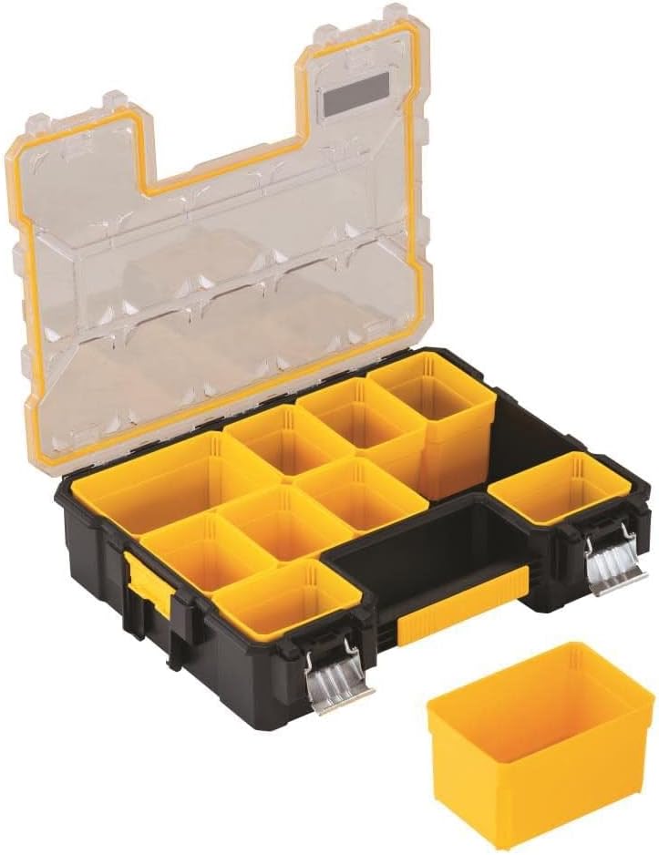 DEWALT Small Parts Organizer Hardware Storage Box with Removable Dividers 10Compartment DWST14825 - Image 4