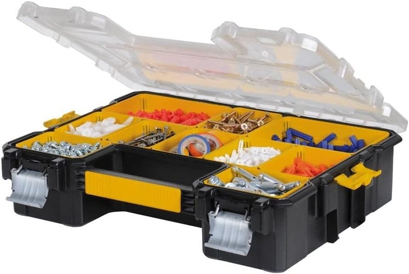 DEWALT Small Parts Organizer Hardware Storage Box with Removable Dividers 10Compartment DWST14825 - Image 1