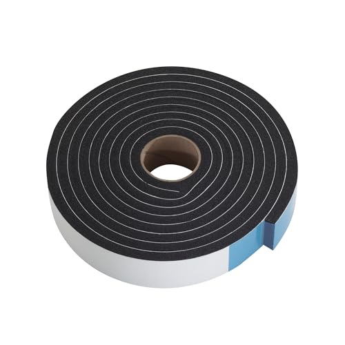 M-D Building Products 43154 3/8 in. x 1-1/4 in. x 10 ft. Black Sponge Window Seal for Ex-Large Gaps - Image 5
