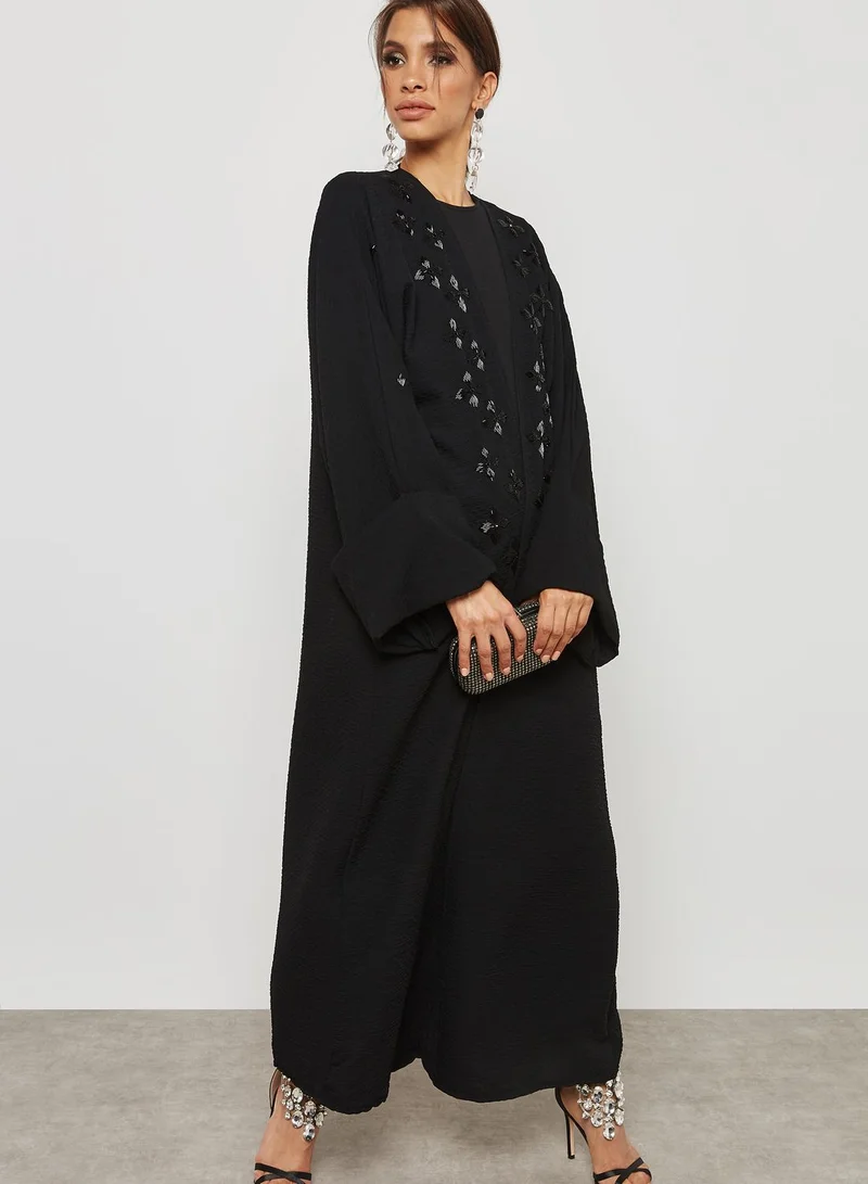 hayas closet Beadwork Abaya