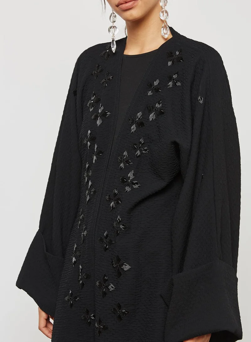 hayas closet Beadwork Abaya