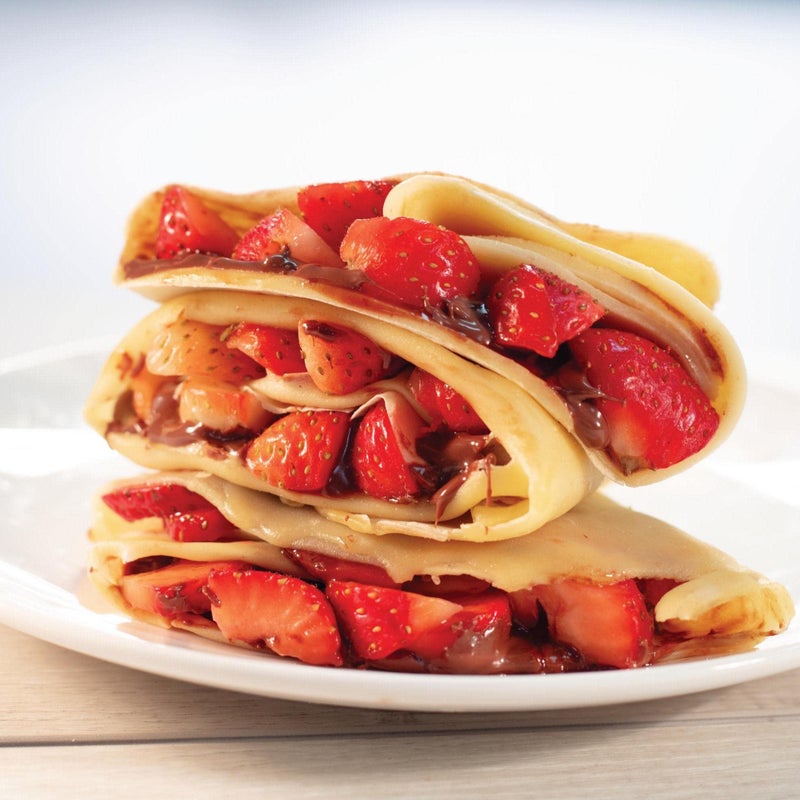 CucinaPro Cordless Crepe Maker- FREE Recipe Guide, NonStick Dipping Plate plus Electric Base & Batter Spatula, Portable Compact Baker, Homemade Morning Breakfast or Dessert Treat, Kitchen Essential - Image 4