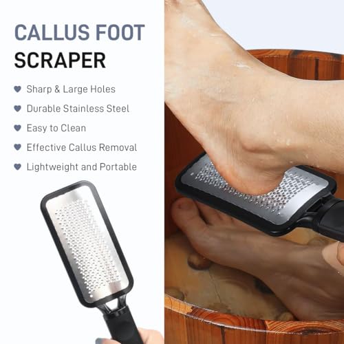 Multibrite Foot Filer Scrubber For Dead Skin Removal, Professional Callus Remover, Foot Care Products & Cleaner For Smooth Feet, Effective Hard Skin Eliminator, Essentials Pedicure Foot Tools - Image 2