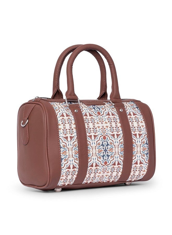 ZOUK Vegan Leather Agra Floral Printed Casual Handbag For Women - Image 2