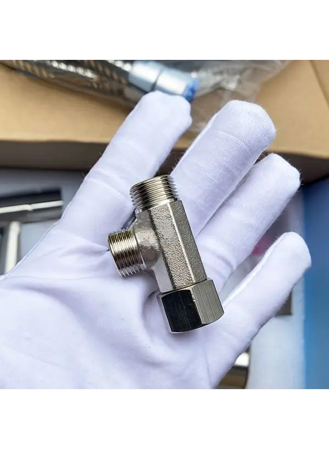 9 16 24 UNEF محول T من النحاس الثقيل سريع التوصيل للأنظمة الهيدروليكية والهوائية - Image 4