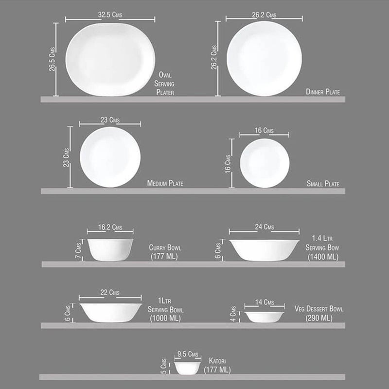 SKOODLE Corelle Livingware Double Ring RedNBlue Pack of 6 177ml KatoriRamekin Dbl Ring RNB 406 - Image 4