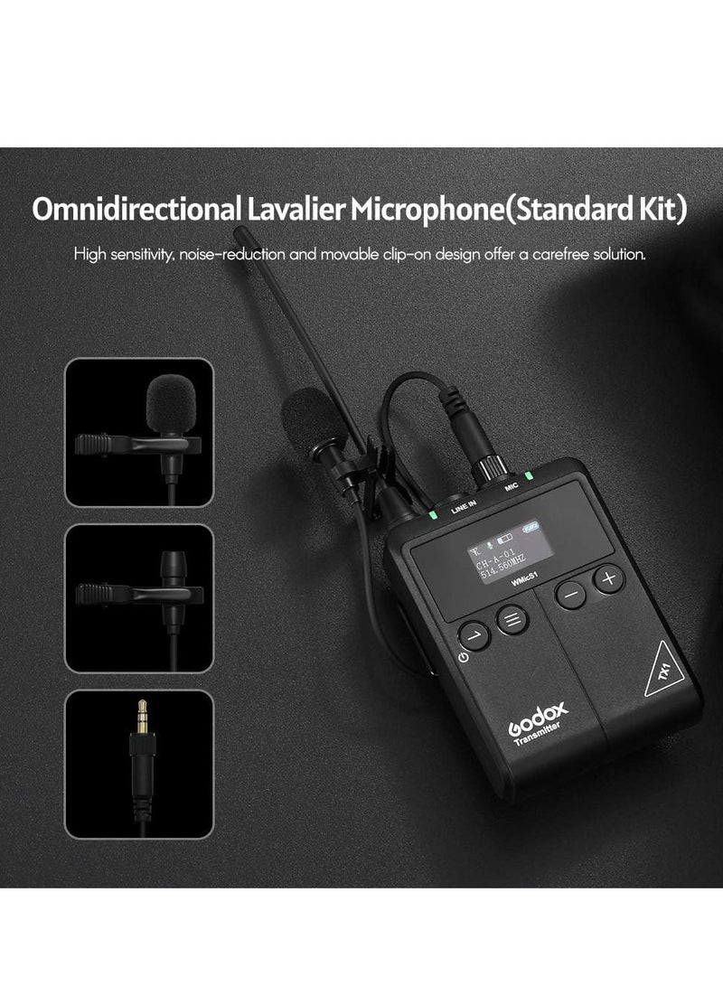 Godox WMicS1 Kit2 UHF Wireless Mic System - Image 5