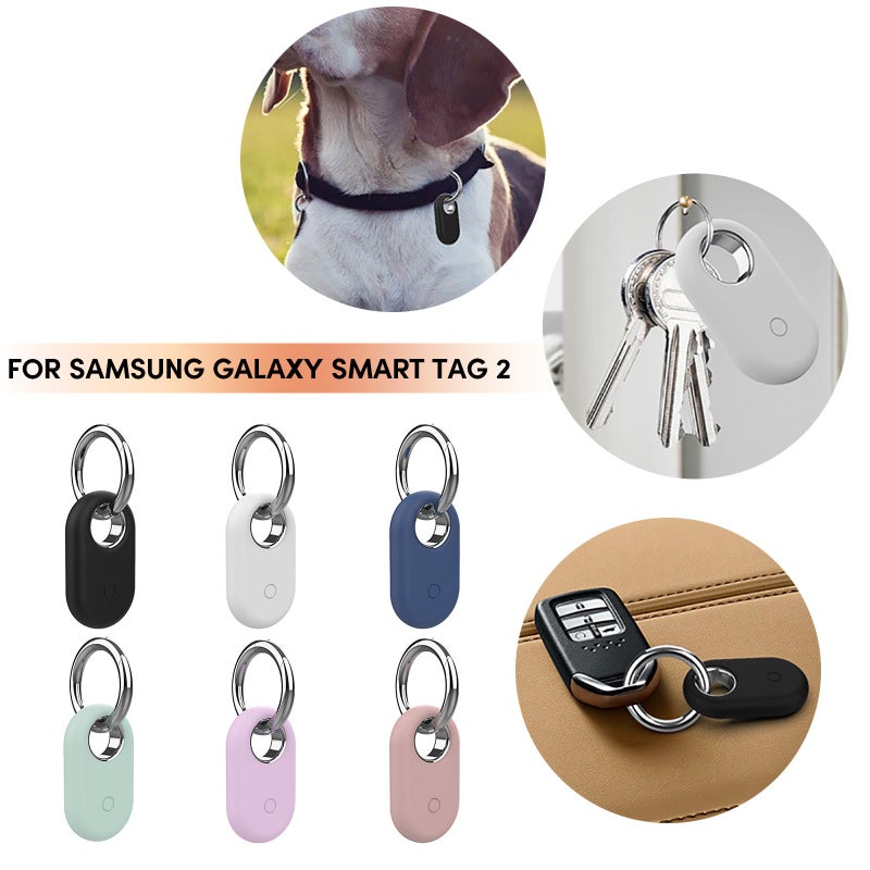 Black Protective Cover Case for SmartTag 2 Locator Anti Loss Keyring Holder - Image 3