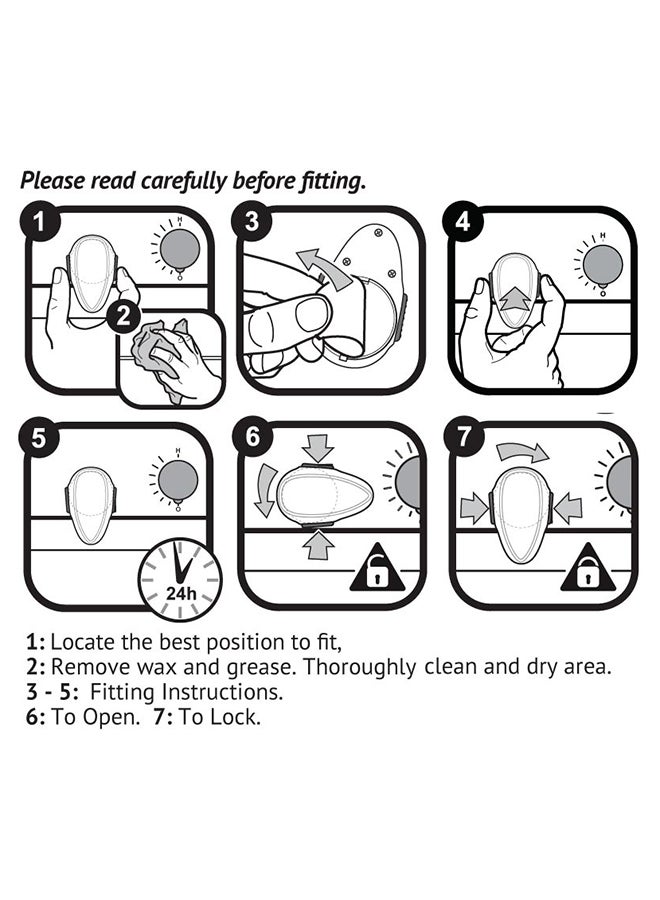 Clippasafe Modern Sleek Oven Door Lock - Image 2