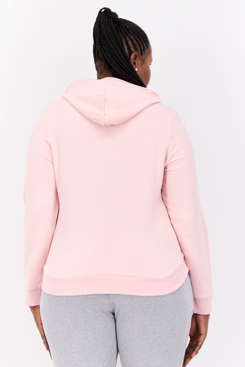 PUMA ملابس رياضية نسائية بأكمام طويلة مناسبة، خارجية، سويت شيرت، وردي - Image 3