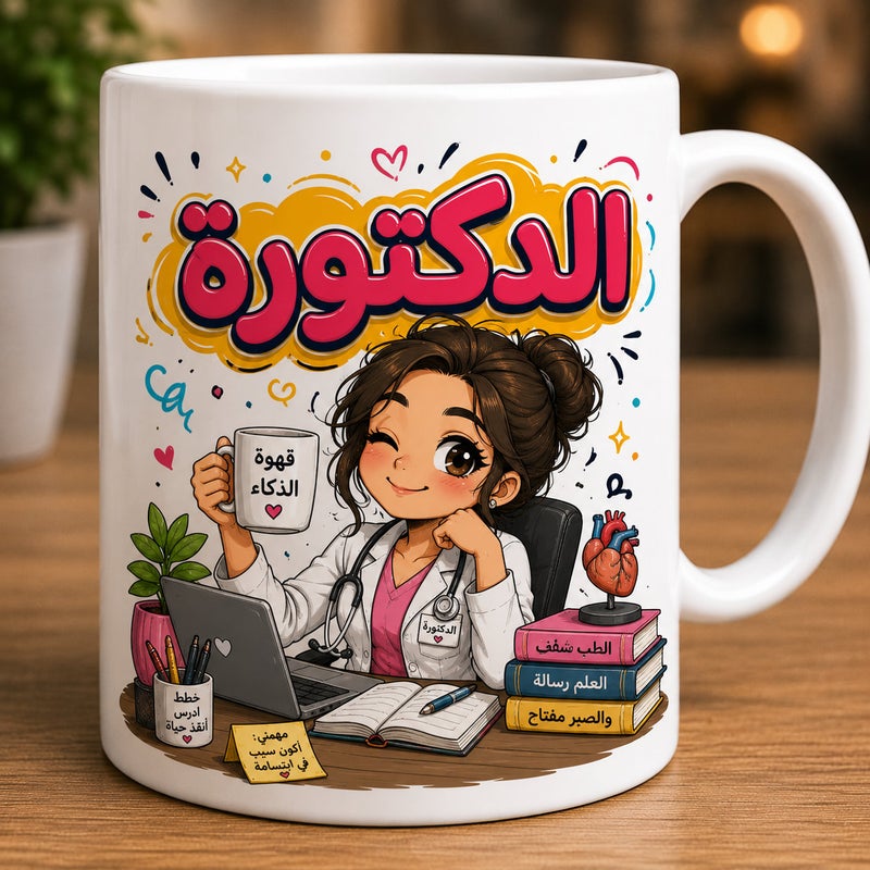 موان مج بورسلين مطبوع عالي الجودة – تصميم مميز للهدايا والمناسبات – مناسب للمشروبات الساخنة والباردة – آمن للميكروويف والغسالة – 330 مل - Image 1