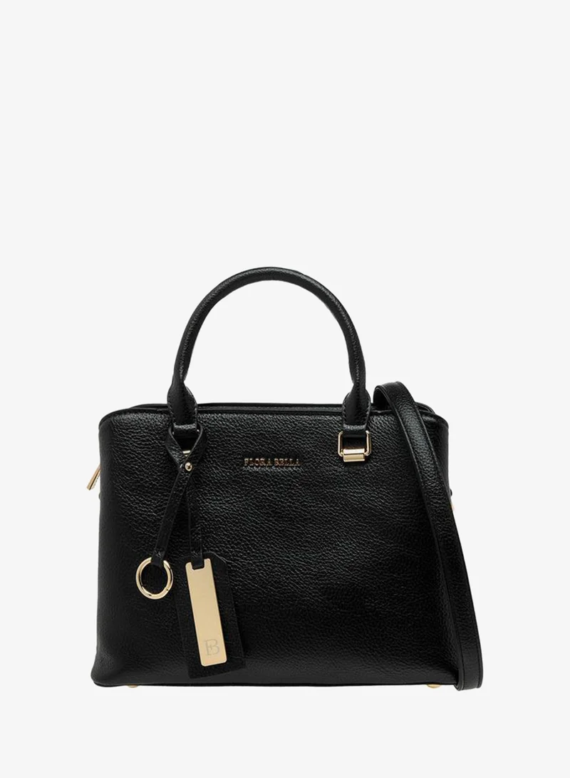 Solid Tote Bag with Detachable Strap