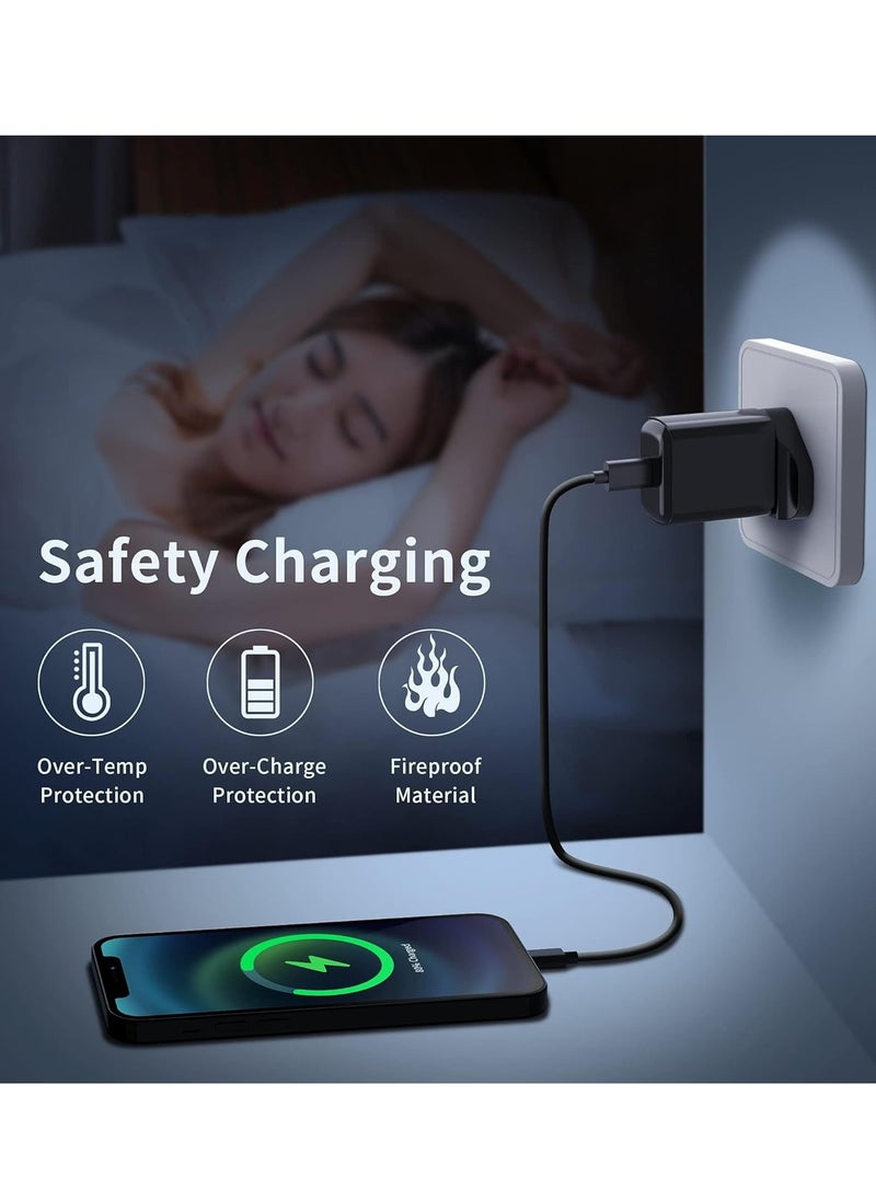ELTRAZONE - 25W USB C Fast Charger Plug, with 2M Cable for Samsung Galaxy S23/S22/S21+/S21/S20+/S20/S9/S8 Ultra Plus Flip 3/Z Fold 3 5G - Image 1