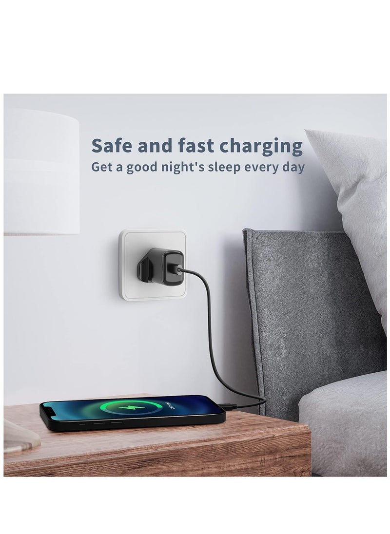 ELTRAZONE - 25W USB C Fast Charger Plug, with 2M Cable for Samsung Galaxy S23/S22/S21+/S21/S20+/S20/S9/S8 Ultra Plus Flip 3/Z Fold 3 5G - Image 1