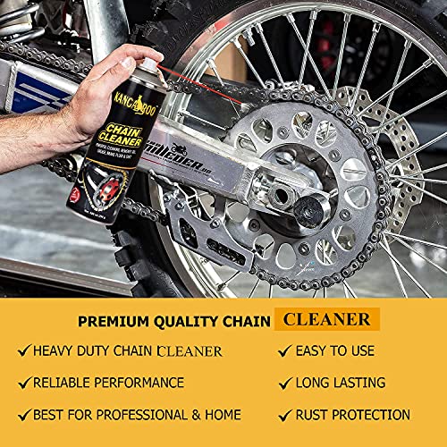 Kangaroo Premium Bike Care Kit Contains Chain Lube | Chain Cleaner | All For One Polish | Metal Polish | 1 Microfiber Cloth With 2 Foam Applicator Total Bike Protection Kit (Large Pack (500)) - Image 3