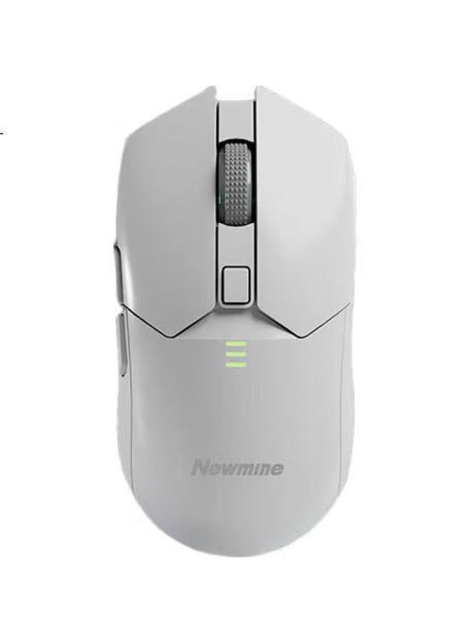 Newmine Nm-M4 Pro White Wireless Bluetooth Dual-Mode Mouse Light And Sound Office Gaming Compact Portable Charging Three-Speed Mouse - Image 2