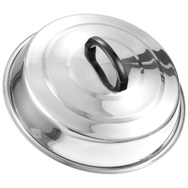 Stainless Steel Pot Lid Round Basting Cover Steaming Cover Cookware For Flat Top Griddle Grill - Image 2