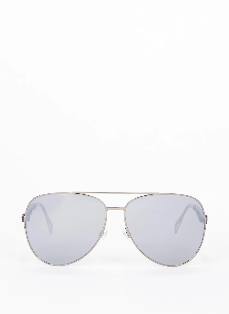 جاست كافالي نظارات شمسية طيار رمادية معدنية عاكسة