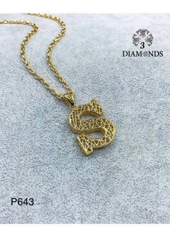 Elegant Women's High-Quality S-Shaped Pendant Necklace, Gold Plated – Stylish, Durable, Perfect for Gifts and Special Occasions - pzsku/Z39C8EF96447CB4BDCC09Z/45/_/1716223554/23e94cb4-0f46-44d3-9526-12a23713c347