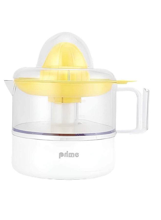 Prime Citrus Juicer 25W 500ML Motor Reverse Option 1 Cone White Yellow