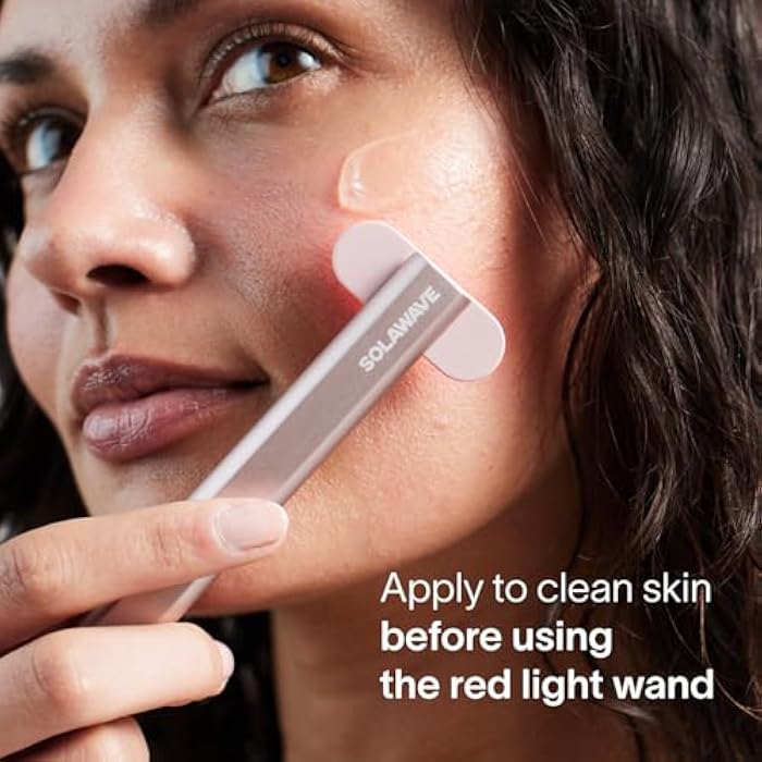 Solawave LightBoost Red Light Therapy Wand Activating Serum | Works with Microcurrent Face Wand and Galvanic Current Devices | Boosts Hydration, Radiance & Diminishes Fine Lines & Wrinkles (1.7 oz) - Image 5