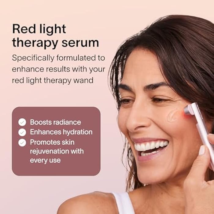 Solawave LightBoost Red Light Therapy Wand Activating Serum | Works with Microcurrent Face Wand and Galvanic Current Devices | Boosts Hydration, Radiance & Diminishes Fine Lines & Wrinkles (1.7 oz) - Image 2