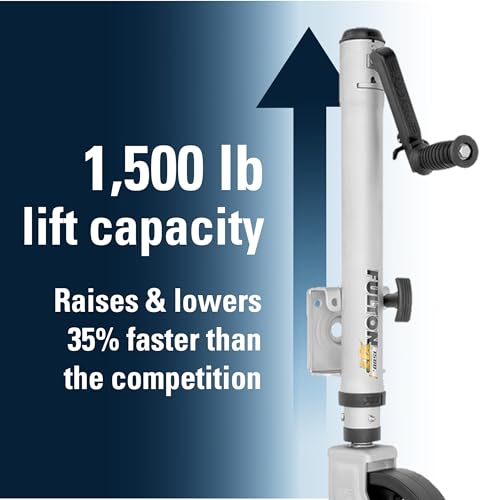 Fulton 141132 XLT Marine Trailer Jack, 1,500 lbs. Lift Capacity, Sidewind, Weld-On Side Mount, 12 Inch Travel. - Image 4