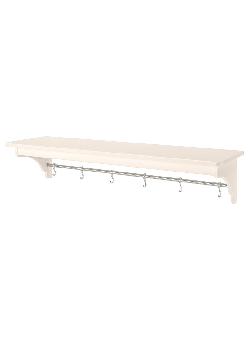 IKEA FRAKTA Wall shelf - off-white - 120 cm - Image 1