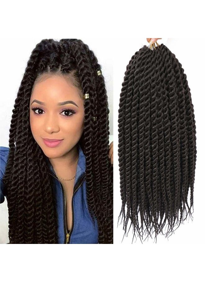Admutty Havana Twist Crochet Hair 6 Packs 22 inch Crochet Braids Senegalese Twist crochet Hair Jumbo Havana Twist Crochet Braids(4#)  - Image 1