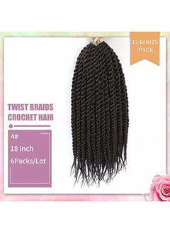Admutty Havana Twist Crochet Hair 6 Packs 22 inch Crochet Braids Senegalese Twist crochet Hair Jumbo Havana Twist Crochet Braids(4#)  - Image 3