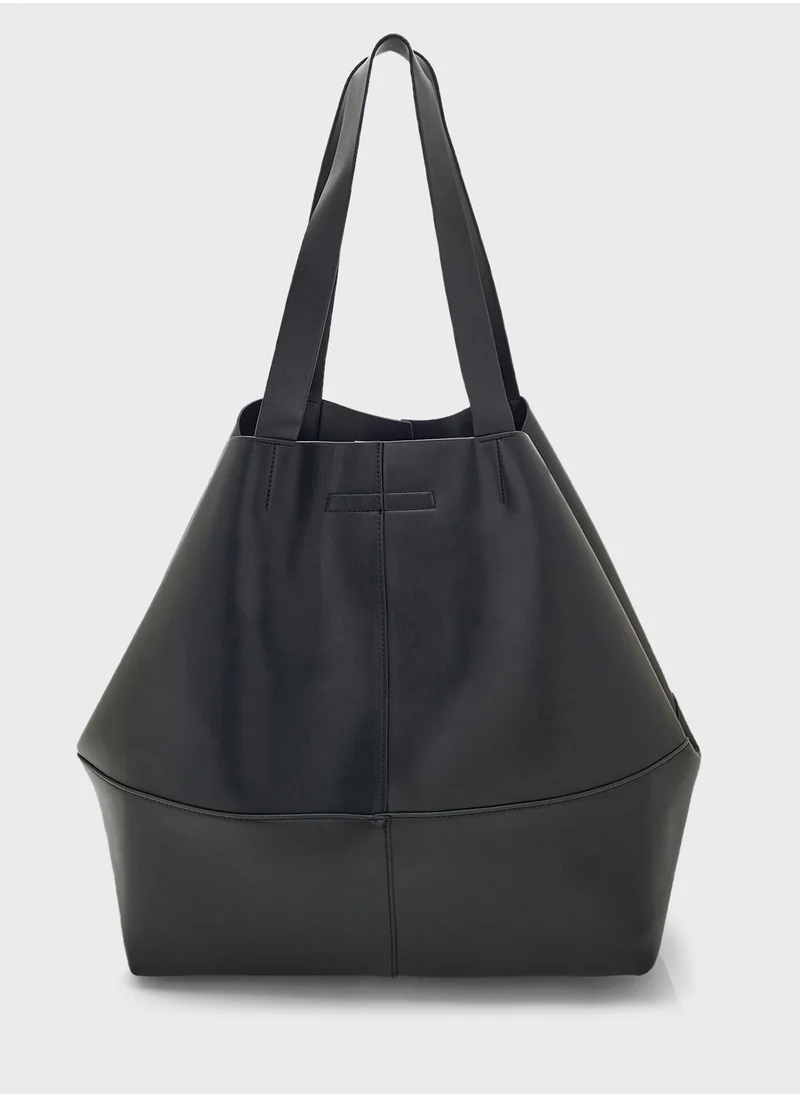 ايلا Multi Panel Oversized Tote Bag