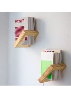 Umark Umark Solid Wood Floating Book Selves Wall Book Selves Set Natural Brown 11 6 Inch  - Image 3