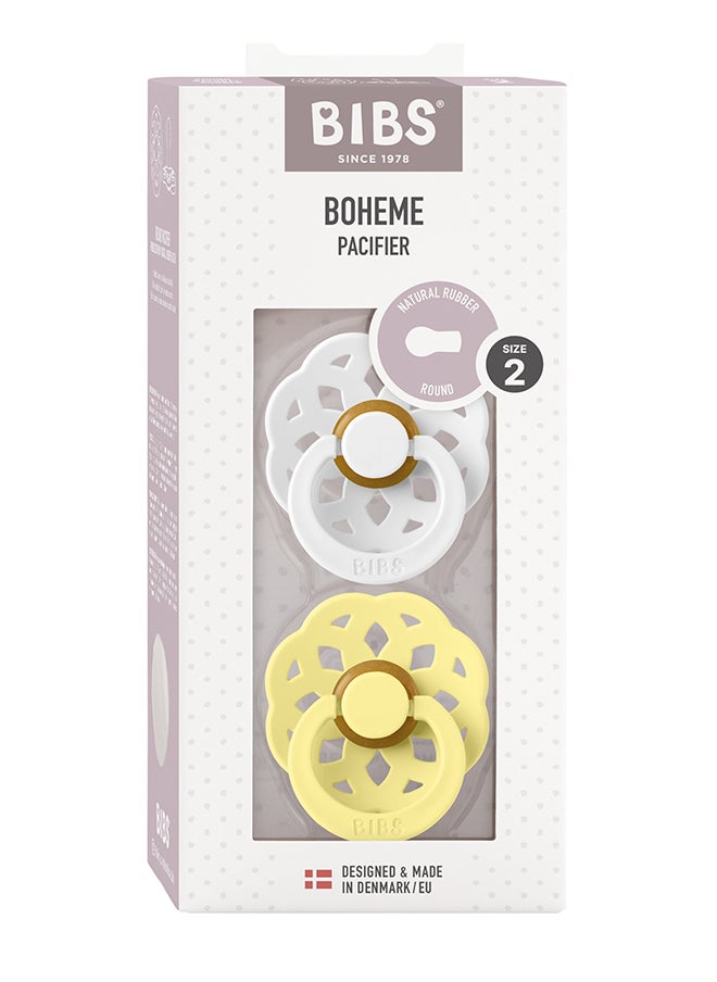 BIBS عبوة من لهايات لاتكس من Boheme S2 باللون الأبيض وأشعة الشمس  - Image 2