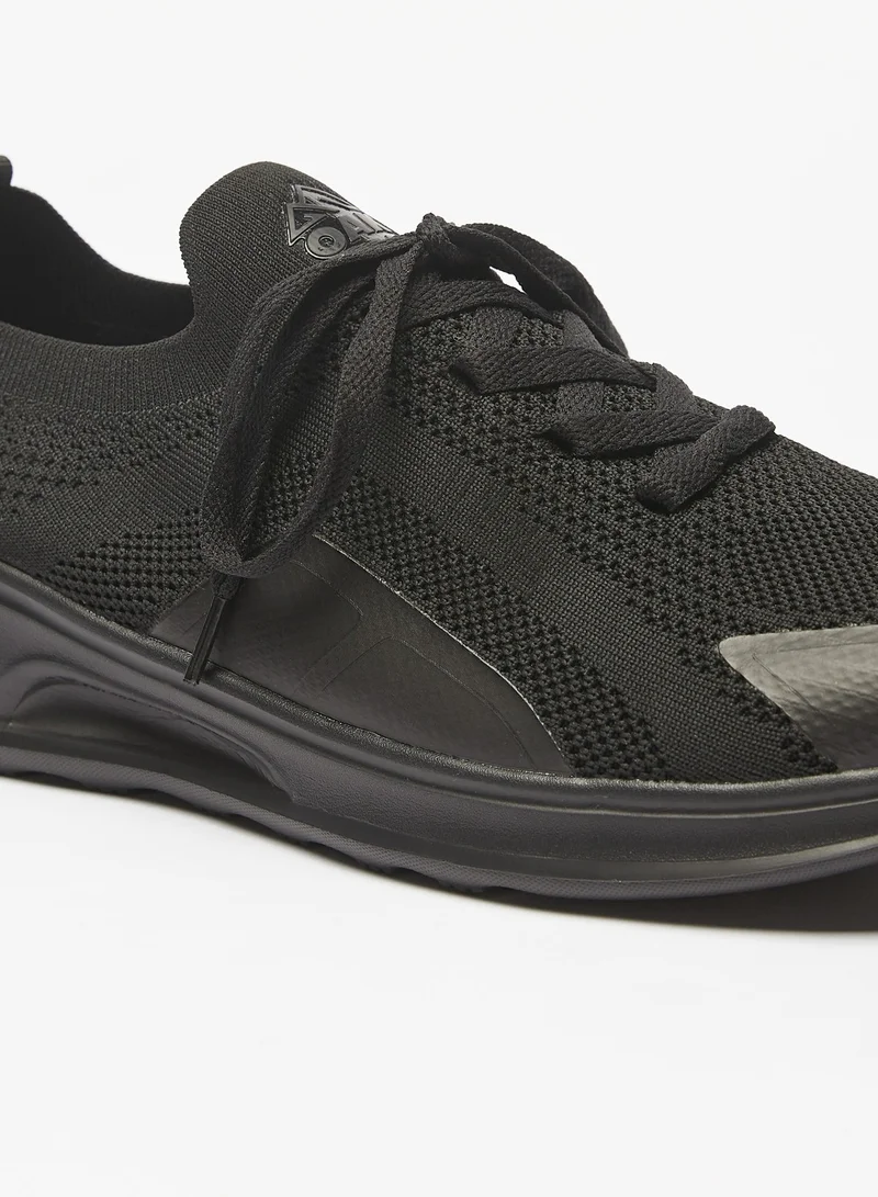Oaklan by Shoexpress Mens Oaklan Textured Slip-On Sports Shoes With Lace Detail
