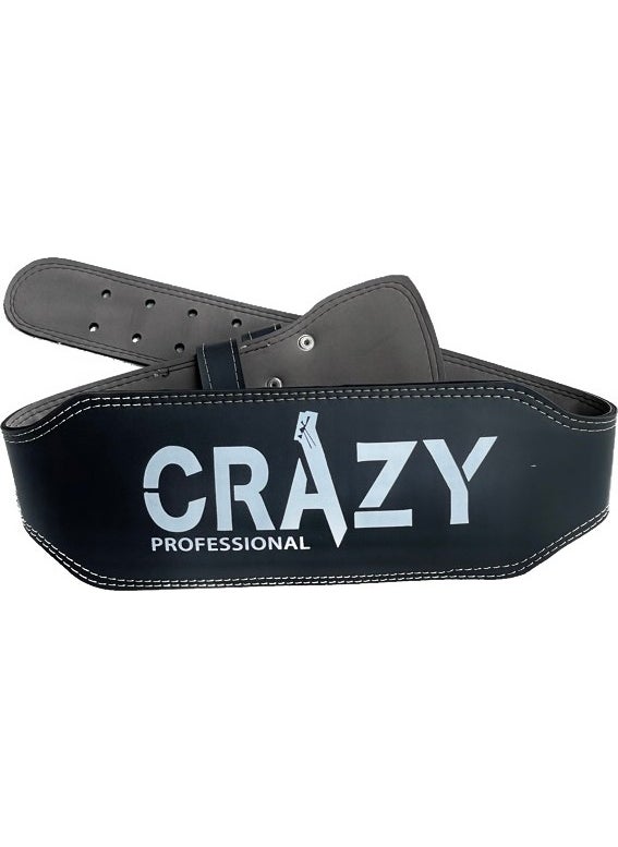 crazy Pro Weight Belt Muscle Building Belt Fitness Belt Weight Lifting Belt Waist Support Belt  - Image 1