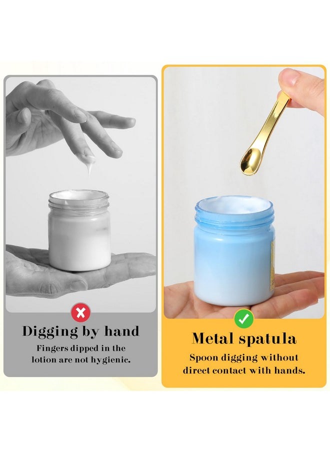 Prasacco 3 Pcs Skincare Spatula Metal Makeup Spatula Mini Cosmetic Spatula Small Scoops Facial Applicator Tool Beauty Spatula For Face Mask Eye Cream Lotions Moisturizers  - Image 4
