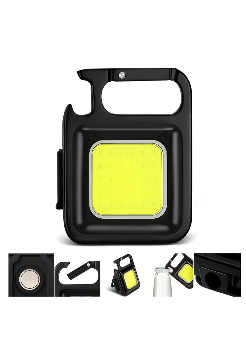 Generic - Mini Portable Rechargeable Keychain LED Flashlight With 4 Light Modes - Image 1