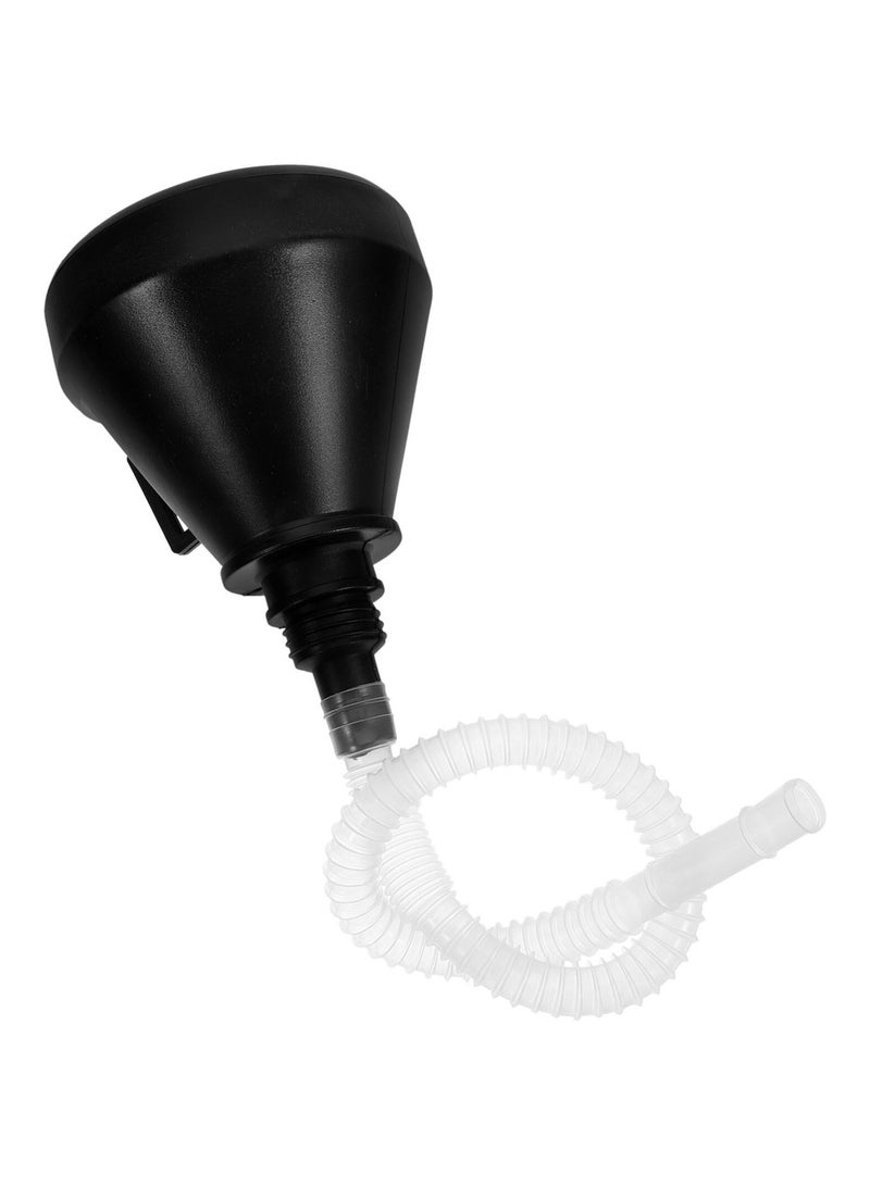 Long Neck Refueling Funnel, Car Accessory Spill Saver, Oil Funnel Spill Saver Radiator Funnel Anti-Splash Square Shape Petrol Funnel Automotive Motorcycle Refueling Tool for Most Gas Tanks Fuel Funnel - Image 1