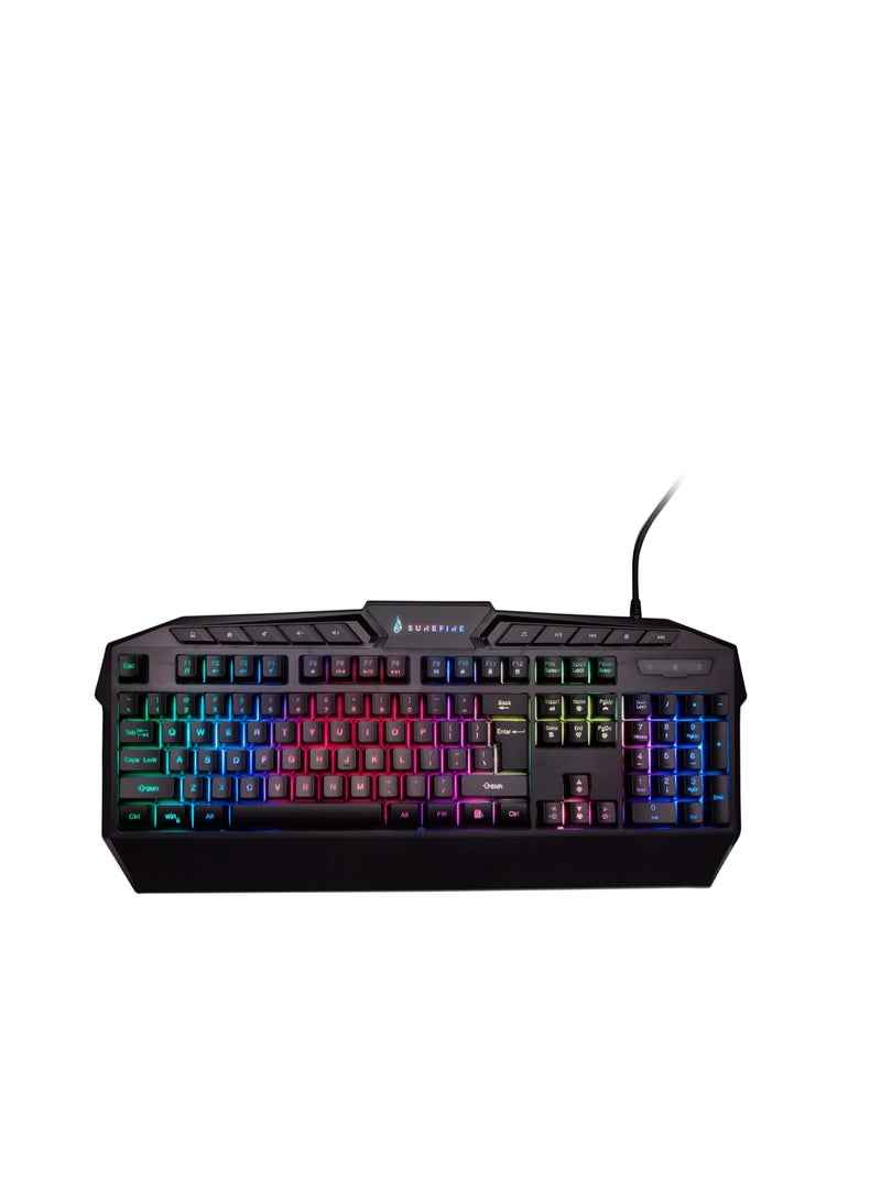 SureFire KingPin RGB Gaming Multimedia Keyboard – UK English QWERTY - Image 1