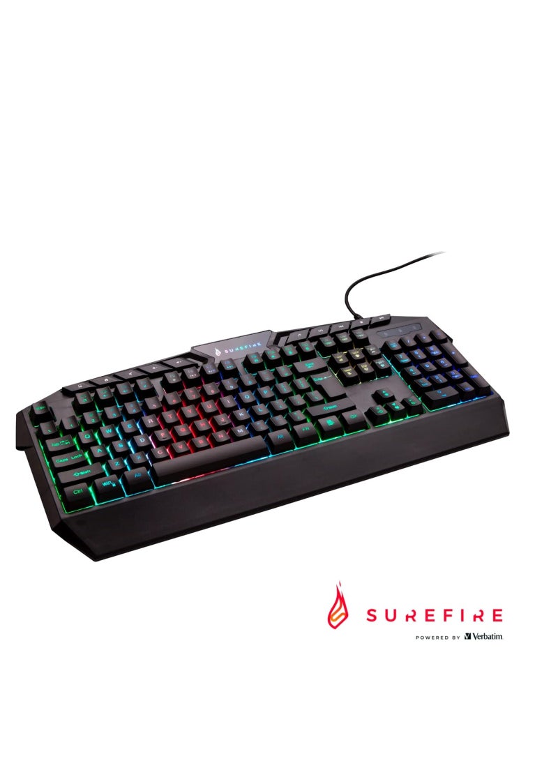 SureFire KingPin RGB Gaming Multimedia Keyboard – UK English QWERTY - Image 2