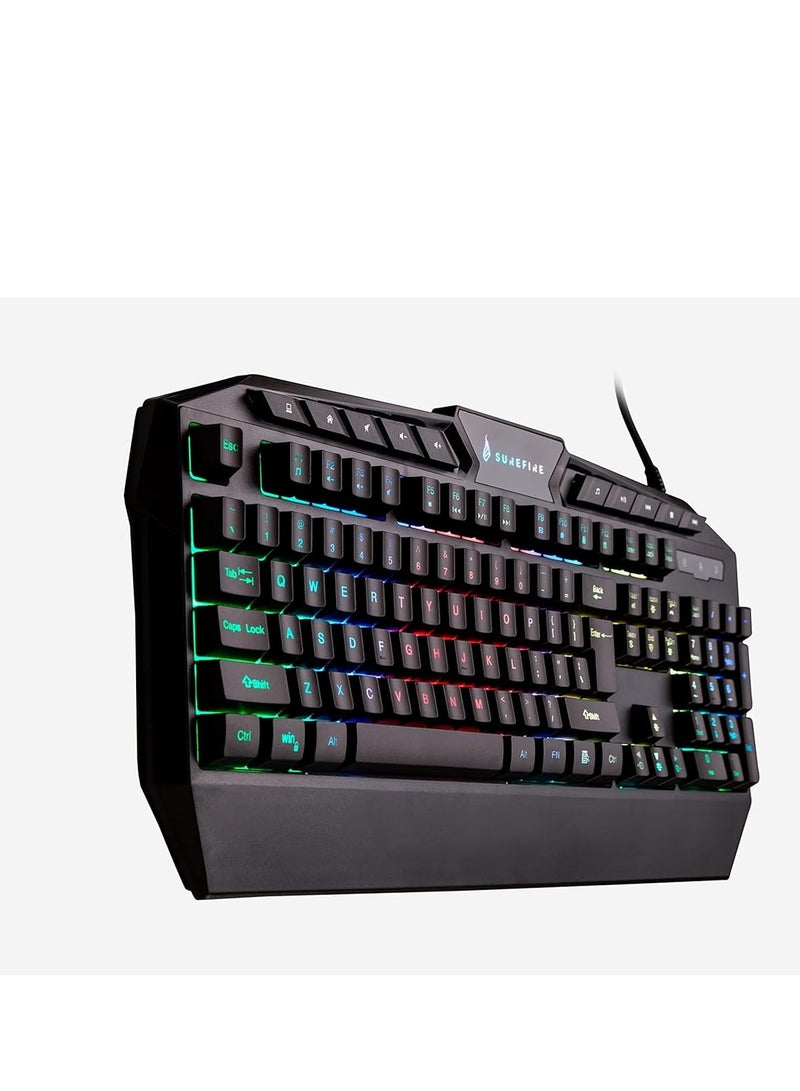 SureFire KingPin RGB Gaming Multimedia Keyboard – UK English QWERTY - Image 3