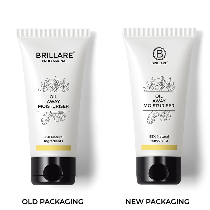 Brillare Professional Oil Away Natural Moisturiser With Tea Tree and Turmeric For Oily Acne Prone Skin 50 ML - Image 5
