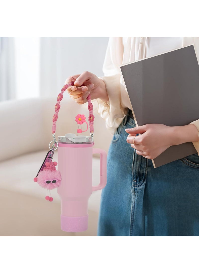 Y&D - 6PCS Use for  Cup Tumbler Accessories 40oz 30oz,Compatible with Stanley Cup Tumbler Water Bottle Handle Sling Strap for Carrying - Image 1