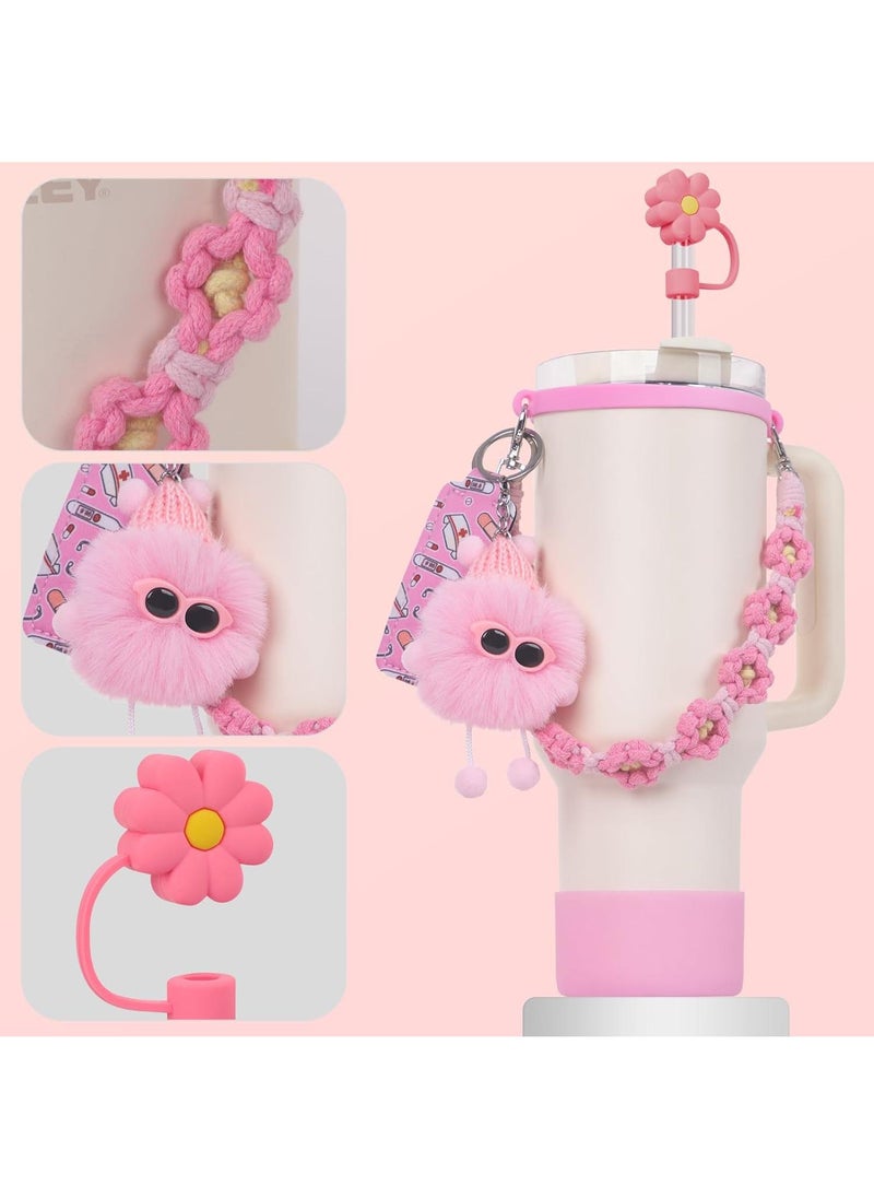 Y&D - 6PCS Use for  Cup Tumbler Accessories 40oz 30oz,Compatible with Stanley Cup Tumbler Water Bottle Handle Sling Strap for Carrying - Image 1
