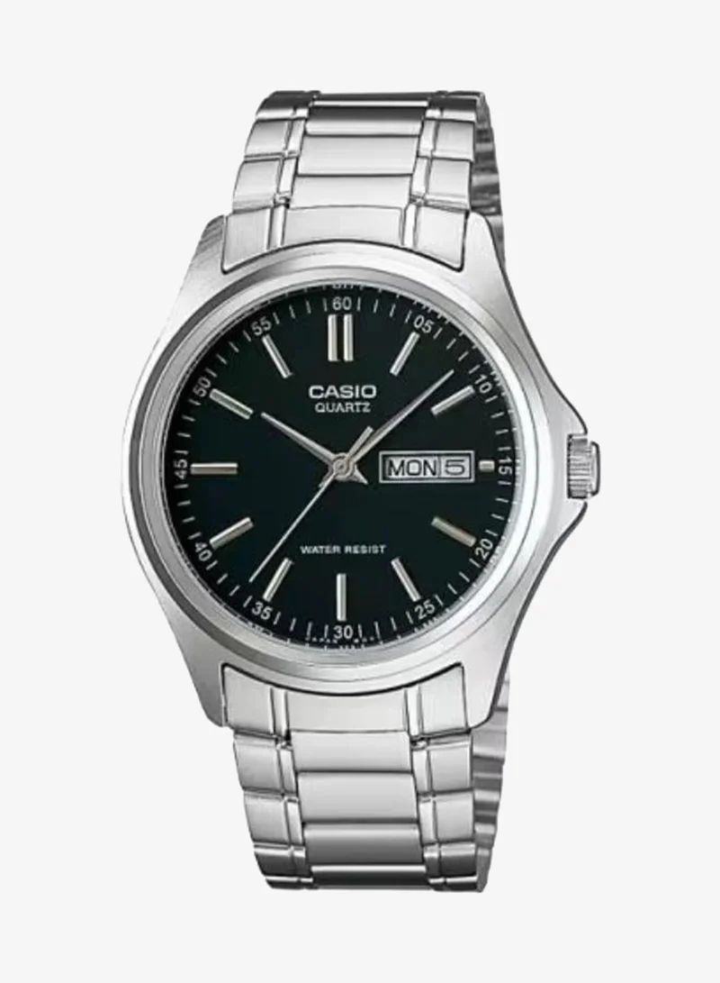 كاسيو Men's Stainless Steel Analog Watch MTP-1239D-1A - 38.5 mm