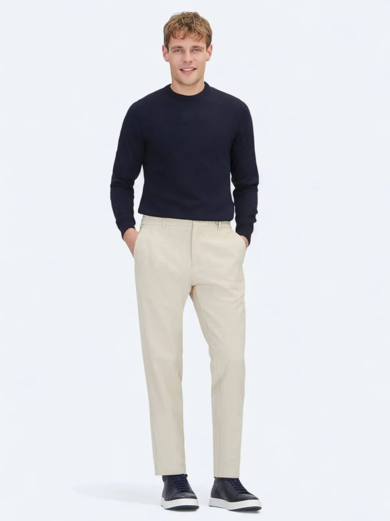 كيب بنطال رياضي بيج اللون بقصة مريحة - Image 2