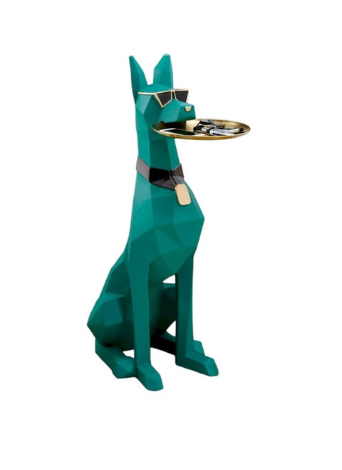 CORX Waiter Dobermann Tray Statue - A Fusion of Art and Functionality