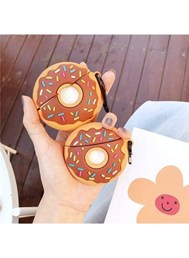 جراب ناعم من السيليكون المقاوم للصدمات لأجهزة Apple Airpods 3 جراب جديد ثلاثي الأبعاد لطيف بتصميم كرتوني إبداعي مع سلسلة مفاتيح - Image 3