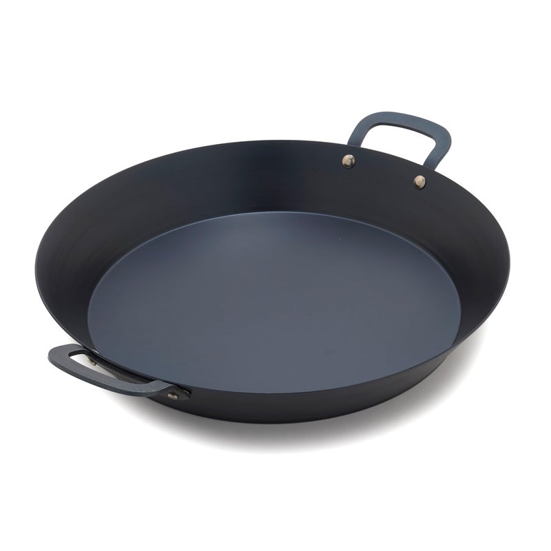 GreenPan x Bobby Flay 15â€ Carbon Steel Paella Pan, Pre-Seasoned, Nontoxic, PFAS-Free, Induction Compatible, Flat Bottom, Rice & Seafood Dishes, High Heat & Oven Safe Durable, Cast Iron Alternative - Image 1