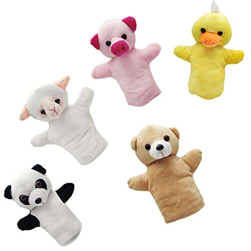 Yolococa Hand Puppets Animal Hand Party Toy for Kids Soft Plush Puppet 5 Pack - Image 5